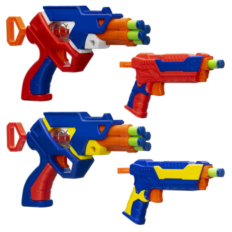 Nerf トイガン 4点セット Adventure Force Combo Strike Foam Dart Blaster Set, Spring-Powered