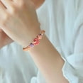 thumbnail image 2 of A Link That Can Never Be Undone Peach Blossom Knot Bracelet, Granddaughter Bracelet from Grandma Always Be Brave And Be Strong Adjustable Braided Bracelets for Women Teen Girls Jewelry Christmas Gift, 2 of 7