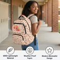thumbnail image 5 of Aplkyhs 17 Inch Backpack for Age 6-12 Cute Pink Axolotl Lightweight Water Resistant School Bag for Kids Elementary School Travel, 5 of 7