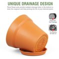 thumbnail image 2 of 4 inch Small Plastic Nursery Pots, 16 Pack Plant Pots for Indoor Outdoor Plants, Flower Pots with Drainage Holes and Saucers, Decorative Seedling Starter Planters for House Plants, White, 2 of 5