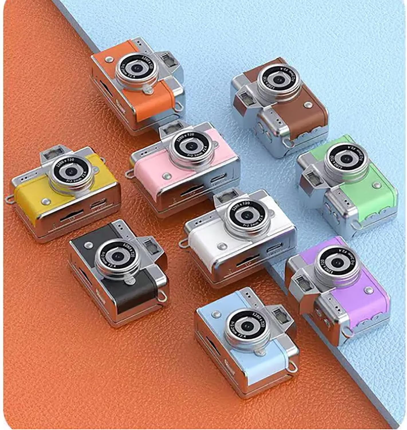 Mini Keychain Digital Camera - 1080P Classic CCD Camera with Flip Screen, 1.47in LCD, Built-in Flash & 32GB Card Included, Cute Compact for Teens, Travelers & Gifts