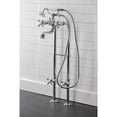 thumbnail image 3 of Kingston Brass CCK226K1 Kingston Freestanding Clawfoot Tub Faucet Package with Supply Line, Polished Chrome, 3 of 7
