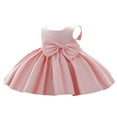 thumbnail image 2 of Bébé Nouveau-Né Filles Robe Princesse Arc Tutu Fête Robes de Mariée d'Anniversaire, 2 of 8