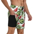 thumbnail image 3 of Daiia Watermelons Mens Swim Trunks Swim Shorts Quick Dry Swim Shorts with Mesh Lining Pockets-Medium, 3 of 9