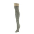thumbnail image 3 of MeMoi Marled Rib Over the Knee Socks - Womens - Female, One Size, Taupe, 3 of 3
