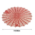 thumbnail image 3 of Konghyp Spider Round Placemat Halloween Decoration, Heat Insulation Table Mat, Waterproof and Oil-proof, Perfect for Parties, Home Kitchen, Ideal Gift for Halloween, Thanksgiving, Christmas, 3 of 8