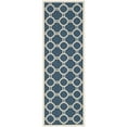 thumbnail image 6 of SAFAVIEH Courtyard Ariel Geometric Circle Indoor/Outdoor Area Rug, 8' x 11', Navy/Beige, 6 of 10