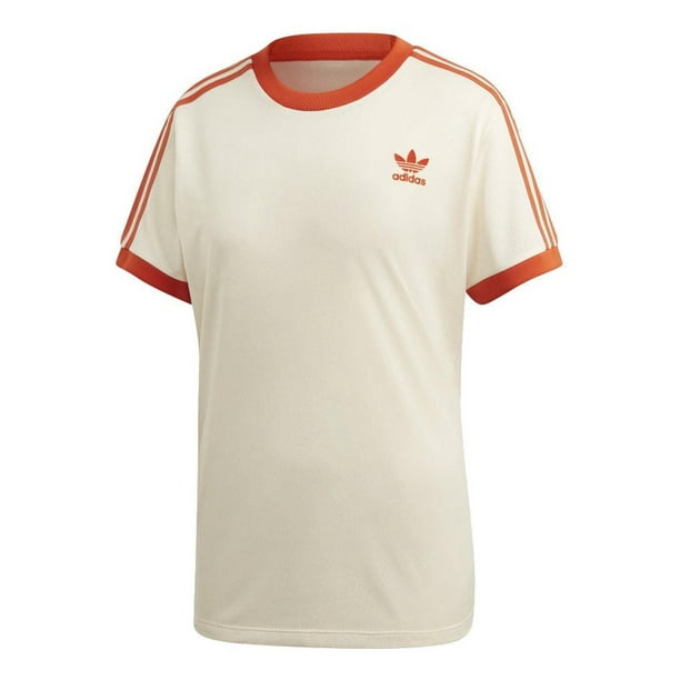 Playera adidas 3-stripes Mujer Vintage Moda beige L Adidas DU9940
