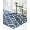 thumbnail image 3 of Rugs.com Lattice Collection Rug – 7' x 10' Light Blue Medium Rug Perfect For Bedrooms, Dining Rooms, Living Rooms, 3 of 9