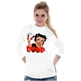 thumbnail image 4 of Vintage Betty Boop Cartoon Cherry Women's Long Sleeve T Shirt Brisco Brands S, 4 of 5