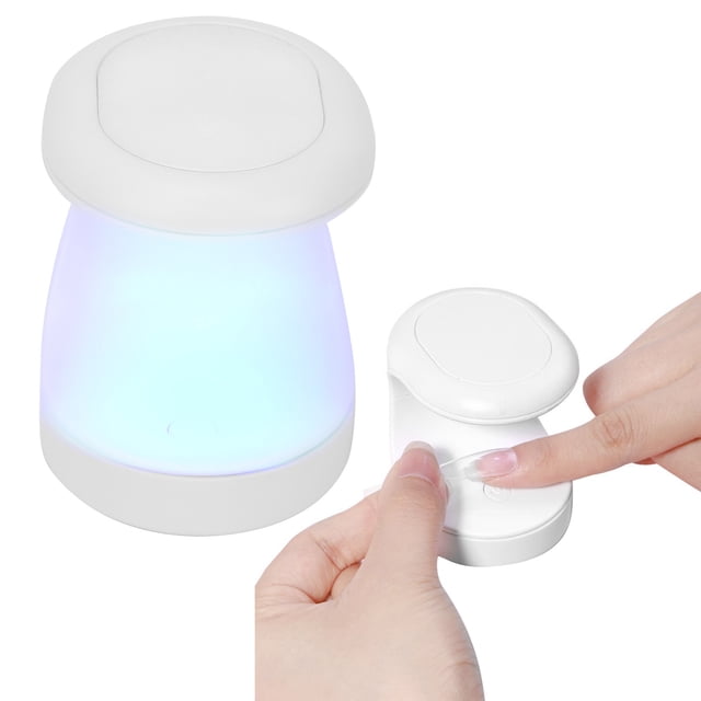 Saluaqui 16W Mini Gel Polish Dryer LED Dual Light Sources Nail Curing Machine, Small Portable Design Professional Nail Dryer Gel Polish Light, Fast Drying Universal Type C Interfac