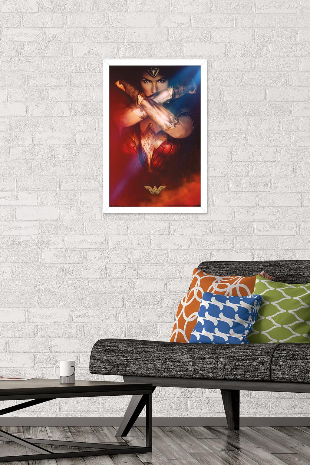 DC Comics Movie - Wonder Woman - Bracelets One Sheet Wall Poster, 14.725" x 22.375", Framed