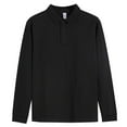 thumbnail image 5 of Men's 250g Combed Cotton Long Sleeve Polo T-shirt, 5 of 6