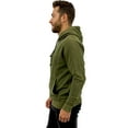 thumbnail image 3 of Expert Brand USA-Made Men's Vintage Style Cotton Hoodie Pullover, Vintage Olive, XL, 3 of 6