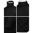 thumbnail image 4 of Mens Casual Slim Fit Pullover Sweaters Knitted Shirring Turtleneck Thermal (CMOSWL073), 4 of 6
