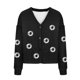 thumbnail image 4 of Cárdigan informal para mujer, con botones, estampado, chaqueta de moda, abrigo, blusa de poliéster para mujer, 4 of 5