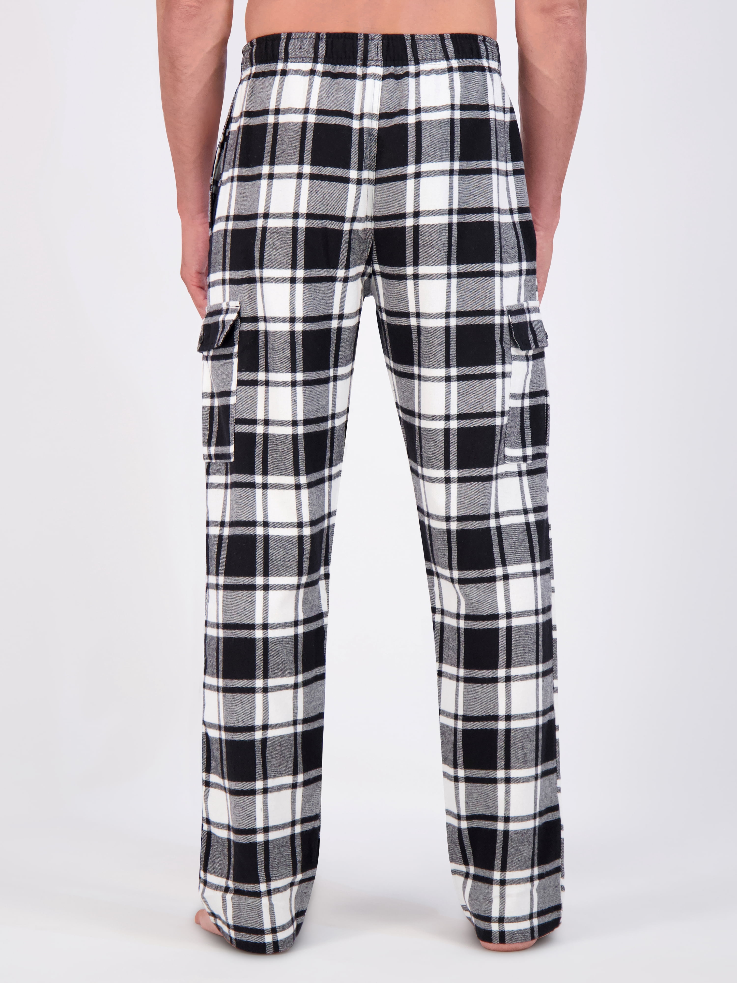 Hanes Men's Flannel Lounge Pajama Pants with Cargo Pockets, Sizes S-XL