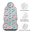 thumbnail image 5 of Yiaed Colorful Shark Print Car Seat Covers,Universal Auto Seats Protector Fits for Car,SUV Sedan,Truck,Automotive Seat Covers & Accessories(Two packs), 5 of 7