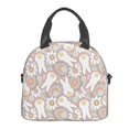 thumbnail image 3 of Hirioo Retro Hippie Groovy Easter bunny for Crossbody Lunch Box for Women Men with Adjustable Shoulder Strap for School, Work and Travel, 3 of 9