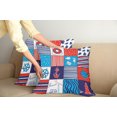 thumbnail image 3 of Ambesonne Geometric Throw Pillow Cover 2 Pack, Anchor Helm and Fish, 20", Multicolor, 3 of 6