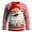 Red, variant on COSFO Mens Big And Tall Shirts Funny Casual Long Sleeve Christmas Shirts Pullover Party Collared Loose Fit Graphic Tees