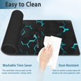 thumbnail image 2 of Blue Honeycomb Science Technology Gaming Mouse Pad - Extended Large Mouse Pad, Non-Slip Base, Stitched Edge, Long Computer Keyboard Mat, Perfect for Home Office Work, 31.5x11.8 Inch, 2 of 6
