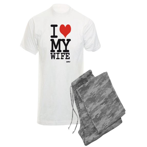CafePress - I LOVE MY WIFE - Men's Light Pajamas