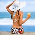 thumbnail image 5 of Football Swimsuit Women Bikini Set with Detachable Sponge and Adjustable Strap, Two-Pack, Beach Pool Vacation., 5 of 6