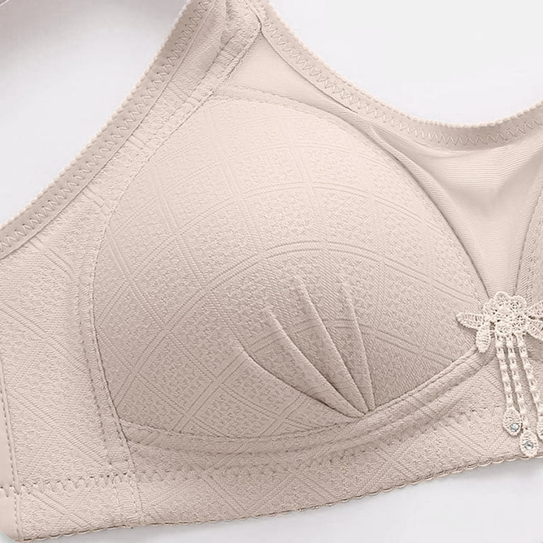 Bigersell Wireless Bras for Large Breasted Women Sale Clearance No Wire  Bras for Women Molded Bra Style B274 V-Neck Padded Bras Hook and Eye Bra  Closure Short Size Push up Bras Pink
