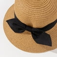 thumbnail image 5 of Shadoumai Sun Visor Hat for Women Summer Straw Beach Hats Packable Wide Brim Hat with Ponytail Hole Beach Essentials, 5 of 7