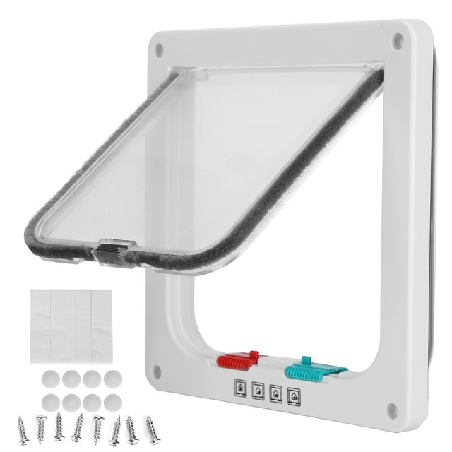 <p>Cat Flip Door, Transparent Plastic Durable Small Pet Door For Household For Indoor And Outdoor</p>
