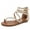 Apricot, variant on Women's Bohemian Gladiator Wedge Sandals - Open Toe Roman Style Sandals with Ankle Strap & Anti-Slip Sole