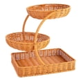 thumbnail image 4 of Cesta de Frutero de 3 Niveles de Imitación de Ratán para El Salón, Ideal para Aperitivos Y Dulces., 4 of 9
