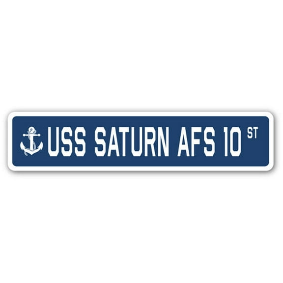USS SATURN AFS 10 Street Sign us navy ship veteran sailor gift