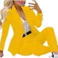 thumbnail image 2 of Summer Saving Wycnly Womens 2 Piece Blazer Set Office Business Oepn Front Button Blazer Coat and Long Jogger Pants Set Ladies Casual Work Suit Jacket Sets under $5, 2 of 7