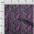 thumbnail image 2 of oneOone Polyester Lycra Purple Fabric Leaves Fabric For Sewing Printed Craft Fabric By The Yard 56 Inch Wide, 2 of 6