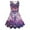 White, variant on Girls Dresses Crew Neck Sleeveless Sun Dress Classic Patterned Summer Holiday Toddler Kids A Line Silhouette Sundress