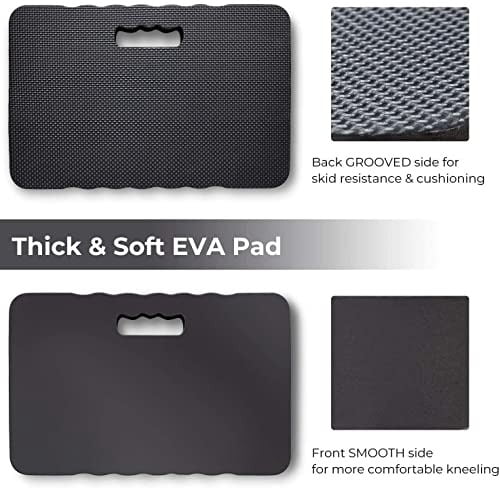 Premium Thick Kneeling Pad,  2-Pack Large Comfortable Gardening Knee Mat with 2 Different Surfaces, Extra Thick Knee Cushion Kneeler for Gardening Work Baby Praying, Gifts for Women Men Seniors