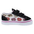thumbnail image 2 of Vans Old Skool V Infant/Toddler Shoes Size 4, Color: Black/Pink, 2 of 5