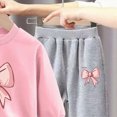 thumbnail image 5 of NOLDARES Toddler Girl Baby Outfits Clothing Long Sleeve Soft Tee + Joggers 2 Piece Clothes Set Cute for School(Pink,6-7 Y), 5 of 5