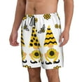 thumbnail image 2 of Salouo Sunflower Gnome Pattern Swim Trunks for Men,Men's Hawaiian Bathing Suit Swimsuits Quick Dry Swimming Board Shorts Beach Shorts with Pockets-XX-Large, 2 of 6