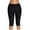 Black, variant on Hoshose Women's Plus Size Knee Length Swim Shorts High Waisted Leggings Swimsuits with Liner