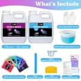 thumbnail image 7 of LET'S RESIN 80oz Crystal Clear Epoxy Resin Kit,Bubbles Free Casting Resin Supplies for Beginner,Molds,Jewelry,Resin and Hardener with 6 Mica Powders,Large Silicone Cup, 7 of 7