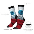 thumbnail image 4 of KLL Stylish Polar Bear Sunglasses Print Cool Socks Men's Women's Crew Socks Funny Crazy Novelty Stockings, 4 of 6
