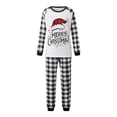 thumbnail image 2 of Christmas Family Matching Pajamas Set Long Sleeve Plaid Tops and Pants Set, 2 of 10