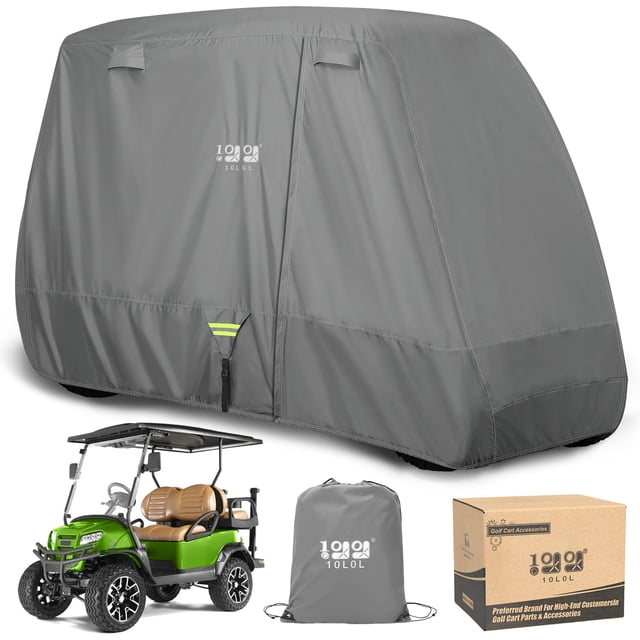 Funda para carrito de golf, 10 litros, resistente para 2 o 4 pasajeros