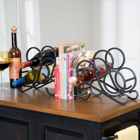 - Oenophilia Scroll Wine Rack Bookends - Set of 2