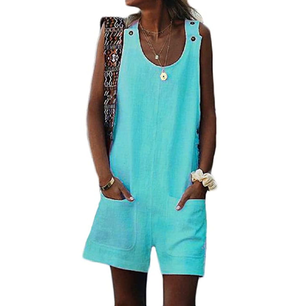 loose linen overalls