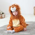 thumbnail image 2 of Umorden Infant Toddler Rabbit Dog Lion Tiger Dinosaur Costumes Baby Boys Girls Kigurumi Cartoon Animal Romper Halloween Purim zhangyuxiang LED, 2 of 2