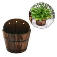 thumbnail image 3 of DOLITY Barrel Planter Garden Flower Pot Container Outdoor Indoor Flower Pot S S, 3 of 9